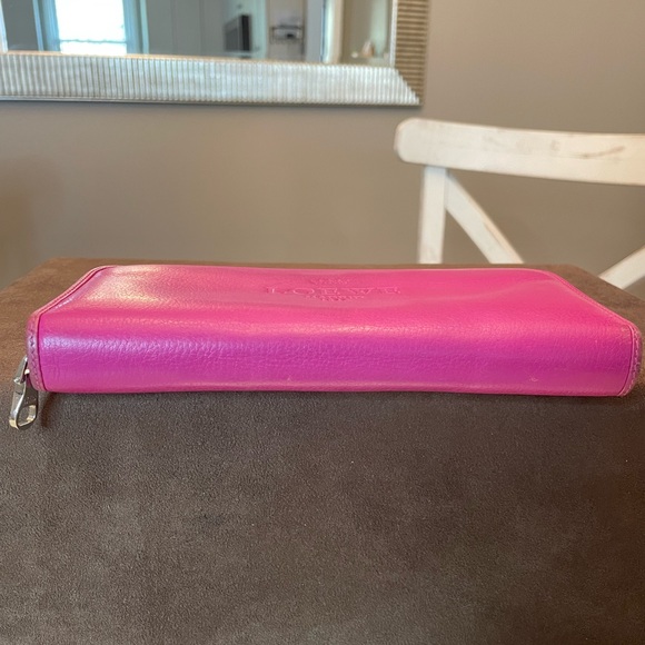 Loewe pink leather zip around wallet - Picture 6 of 15